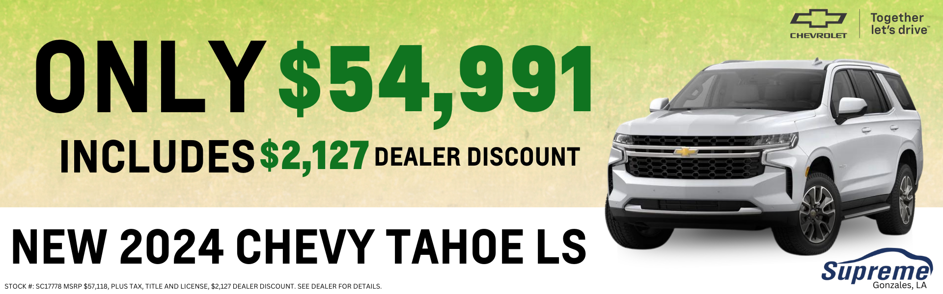 New 2024 Chevy Tahoe LS